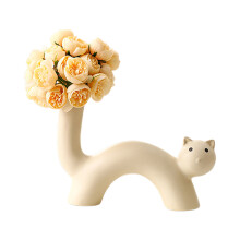 Cats Vases Decors Ceramic Bud Vases Handmade Vases for Home-2 4