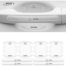 Lot de 8 films protecteurs anti-rayures, accessoires universels pour véhicules, installation et retrait faciles, compatibles avec voitures, camions