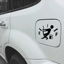 Autocollants humoristiques pour voiture, autocollants « jauge à carburant vide », décoration universelle pour véhicule, imperméable et