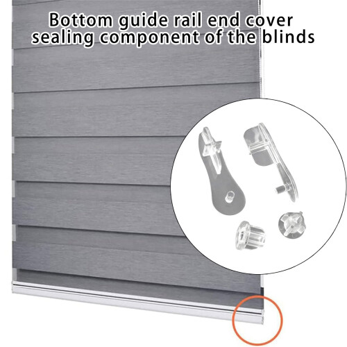 Window Blind Bottom Rail Cover Dustproof Simple Mounting-Set 2 2