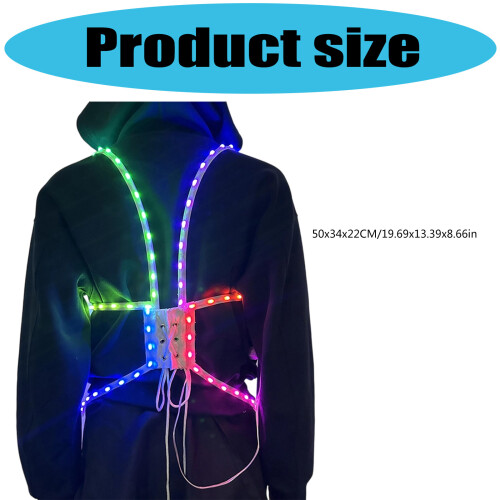 Costume de corset éclairé par LED respirant et-couleur 2