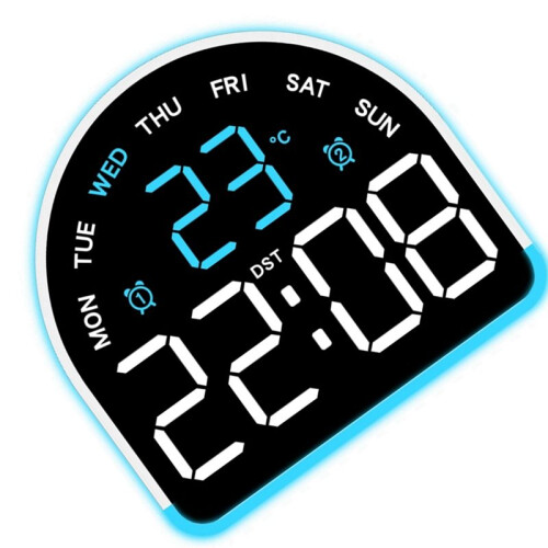 Multifunctional LED Alarm Clock Offering Adjustable Brightness and Temperature Display Switchable Home Decoration 2