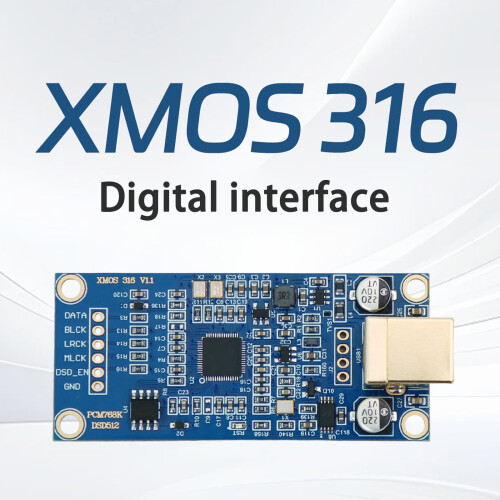 Portable XMOS XU316 USB Digital Support DSD512 Digital Converter 1