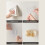 Without Drill Hanging Toiletry Organizers Clear Top Keep-White 5