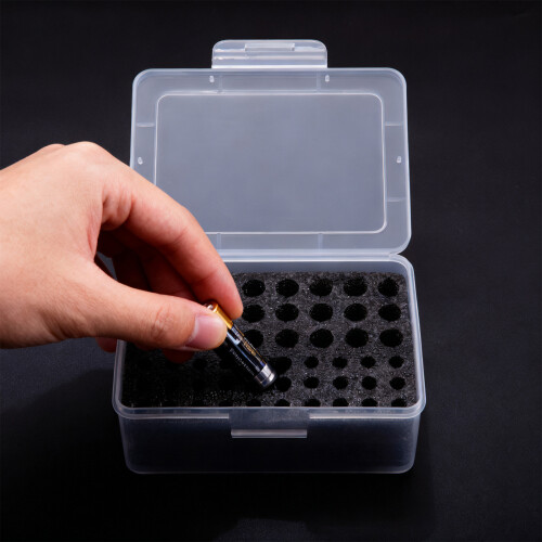 Boîte de rangement de batterie pour batteries 2A 3A,-gris 2