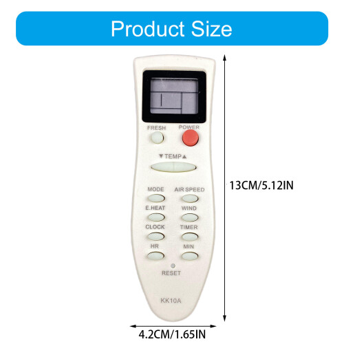 Ergonomic Design Remote Control for KK10A Air Conditioner Easy 1