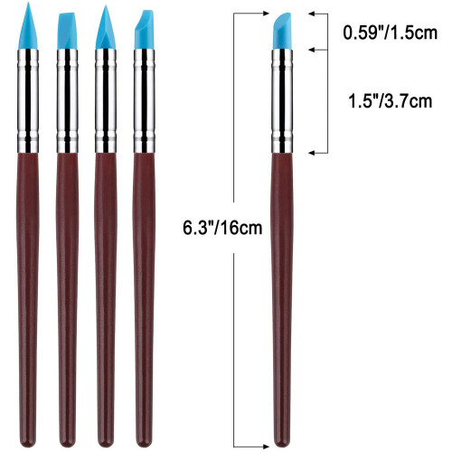 10Pcs Silicone Clay Sculpting Tool, Modeling Dotting Tool & Pottery  Use for DIY Handicraft 2