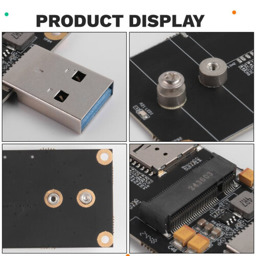 LTE Module Development Board M.2 Ngff to USB 3.0 Adapter with  SIM Card Slot 5G Module RM500Q 1