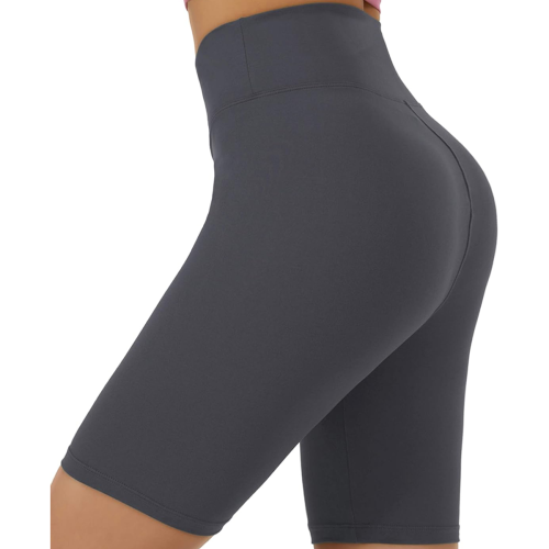 Πολύχρωμο σορτς από spandex με ψηλή μέση και ελαστικότητα 4 κατευθύνσεων: Αναπνέον, 2