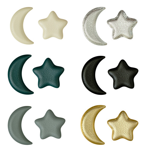 Eid Mubarak Moon Star Plate Ramadans Serving Tray-Black L 1