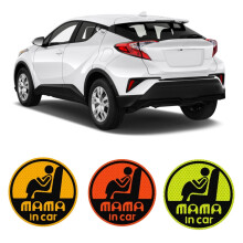 MAMA in Car Pregnant Board Car Sticker PVC Coloful Decals Sticker for X-TRAIL Qashqai Carola Vios A