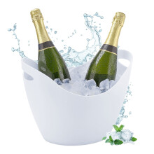 Cubitera de champán, enfriador de bebidas de plástico de 8 l