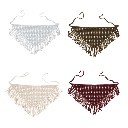 Multipurpose Triangled Wrap As Scarf Shawl Or Hip Cover-Apricot 2