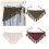 Multipurpose Crochet Triangled Scarf With Polyester-Burgundy 4