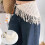 Multipurpose Crochet Triangled Scarf With Polyester-Burgundy 6
