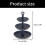 Miniature 3 Level Cake Tower Metal Structure Storage Rack-Black 3