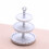 Miniature 3 Level Cake Tower Metal Structure Storage Rack-Black 6