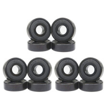 12X High-Speed 608RS Hybrid Black Ceramic Bearings Skateboard Bearings Ceramic Plastic Arc 608 Bearings