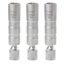 3X Extend Socket Wrench 12 Angle Repairing Removal Tool Thin Wall 3/8 Inch Drive Sockets16mm