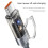 Fast Speed 100W USB C to USB C Charging Wire Clear Auto-Blue 2m 6