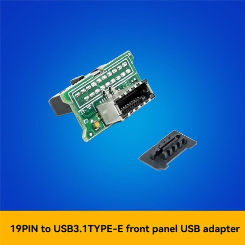 ST684 Motherboard USB3.0 Front 19PIN Connector to USB 3.1 TYPE-E Front Motherboard Adapter 1