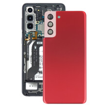 (red) Cache arrière de la batterie pour Samsung pour Galaxy S21+ 5G