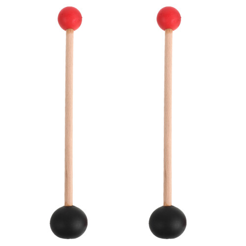 2Stk Multicolor Klangstab, Holz & Meditations Mallet