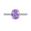 Modern Adjustable Oval Zircon Rings With Brilliants For-Purple 1
