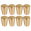 8Pcs Gold Aluminum Alloy Cupboard Drawer Knobs Durable Cabinet Pulls 1