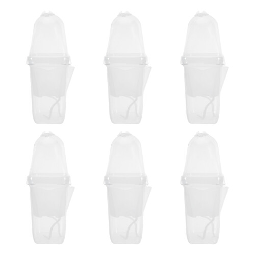 6Pcs Clear Automatic Watering Planter Pots for Indoor Seed Starter
