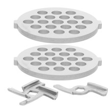 4Pcs Heavy Duty Stainless Steel Meat Grinder Attachments Silver