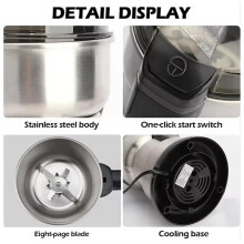 2X Electric Coffee Grinder Grain Mills Spice Grinder Electric Small Powder Grinding Machine Spice Grinder EU Plug
