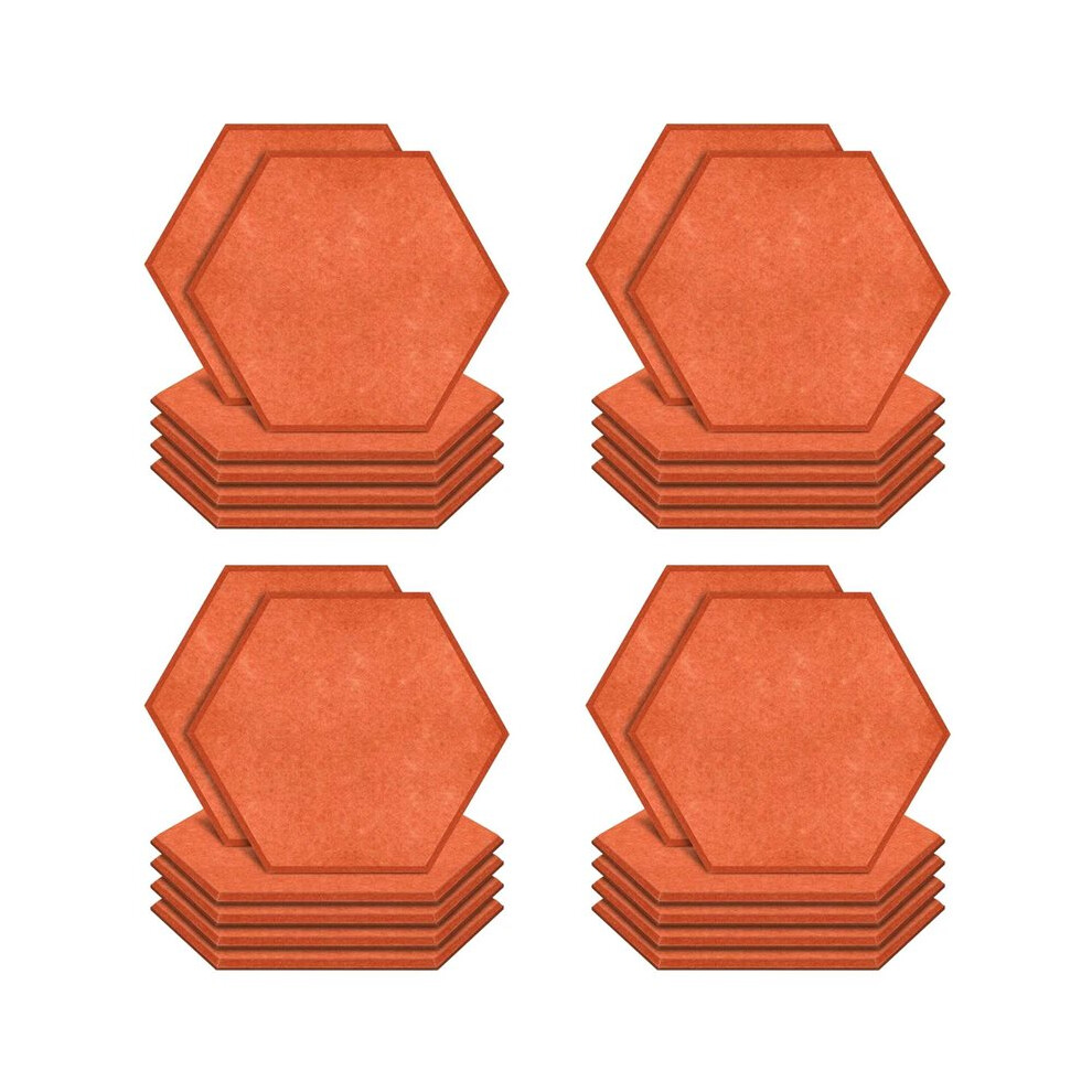 24 Pack Hexagon Acoustic Panels Sound Proof Padding Beveled Sound Panels For Recording Studio Office Home 6031015829342