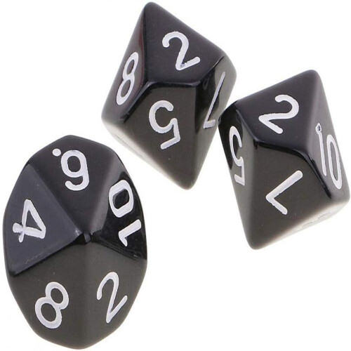 Πολυεδρικά σετ ζαριών για DND RPG, διπλοί αριθμοί προσθέτουν ίντριγκα στις 2