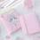 Adorable PU Leather Diary Planner with-patent leather powde 4