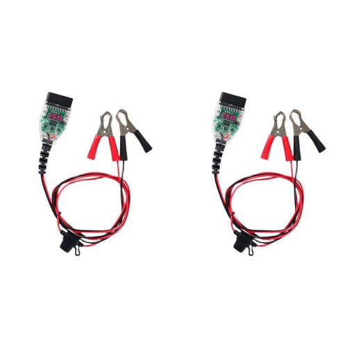 2X Universal OBD2 Automotive Battery Replacement Tool Computer ECU Memory Saver Auto ECU Emergency Power Supply Cable