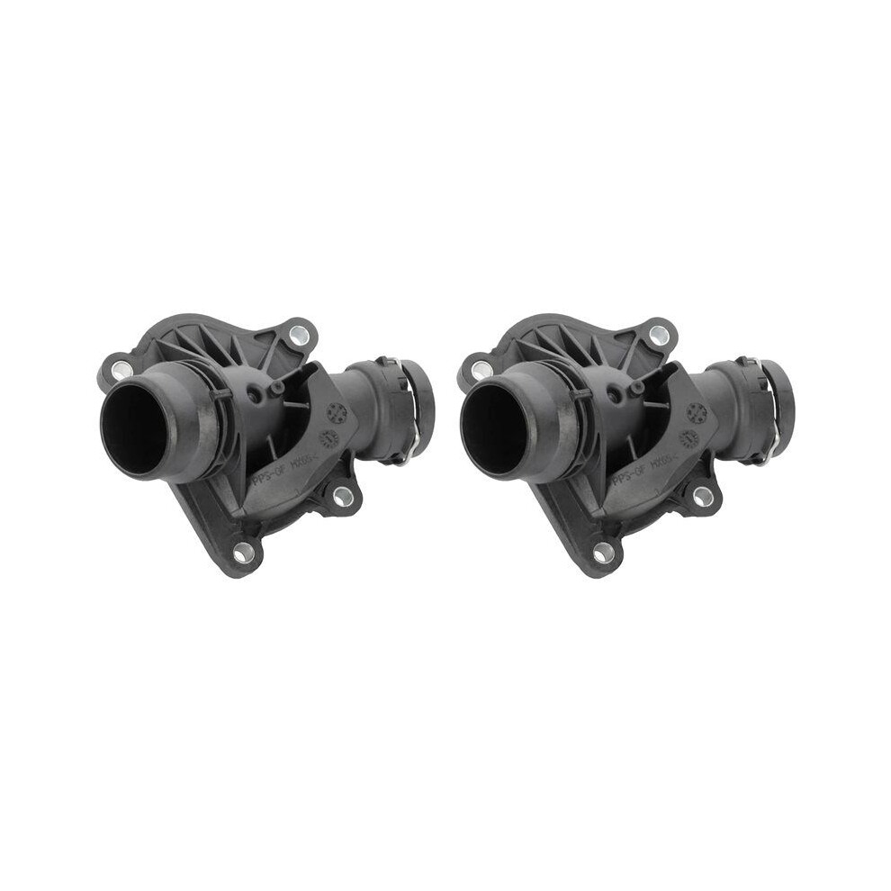 2X 11517805811 Thermostat Assembly For E46 E53 E60 E61 E65 E70 E83 E87 E90 E91 11517787113 6032079640362