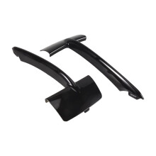 6 Piezas de Moldura de Rejilla Inferior del Parachoques Delantero Negro para F15 X5 2014-2018 51117325395 51117325396 Accesorios para Automóvil