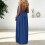 Women's Strap Backless Loose-fitting Resort  Long-10 XXXXXL 2