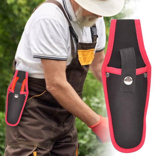 Pruner Holster with Secure Belt Attachment, Durable Canvas Garden Shears Holder for Quick Tool Access 1