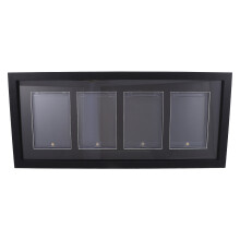 Black Wood Wall Mounted Card Display Case for Collectors