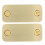 2Sets Türlochabdeckplatte Gold Eckig Verstärker 1