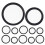 12Pcs Stethoscope Diaphragm Covers PVC Assorted Colors for Clinic Use 1