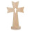 Croix Rustique En Bois Sur Support Décoration Foi Baptême 1