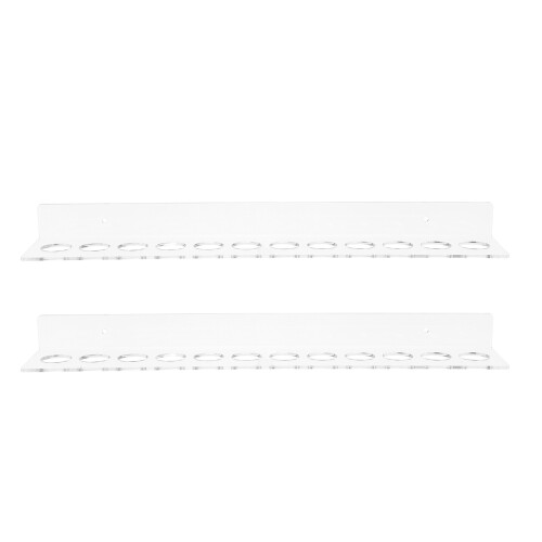 2Pièces Porte-Ciseaux Mural Transparent 12 Emplacements En