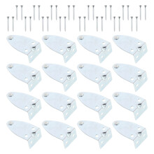 16Pcs Metal Curtain Fixators Silver for Blinds Bottom Rail Hold Clips