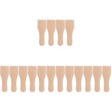 16Pcs Khaki Wood Spatula for Butter Multi-Purpose Baking Cream