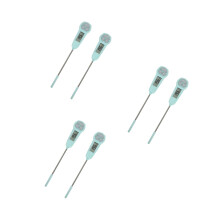 6Pièces Thermomètres Digitaux Pour Aliments Vert ABS Acier Inoxydable