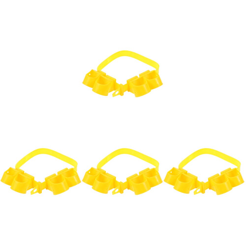 4Ensembles Sangles Résistantes Jaunes Pour Fixation Support Arbre