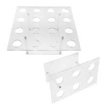 2Pcs Clear Acrylic Ice Cream Cone Stand Stable Food Service Display